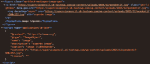 code HTML du bloc image