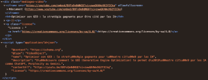 code HTML du bloc video