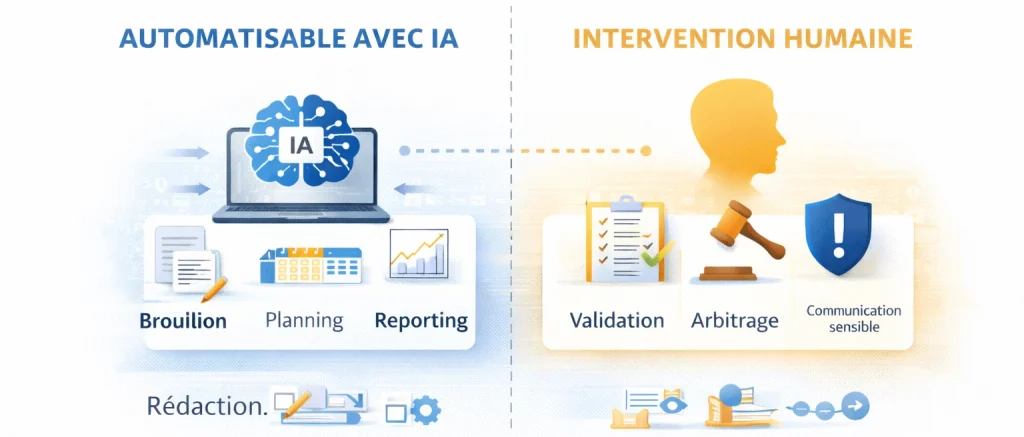 Cartographie des tâches de communication automatisables avec l’IA
