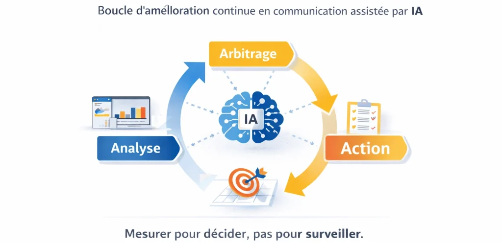 Boucle d’amélioration continue en communication assistée par IA