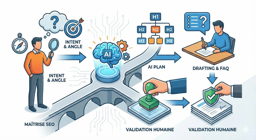 Méthode de structuration SEO assistée par IA