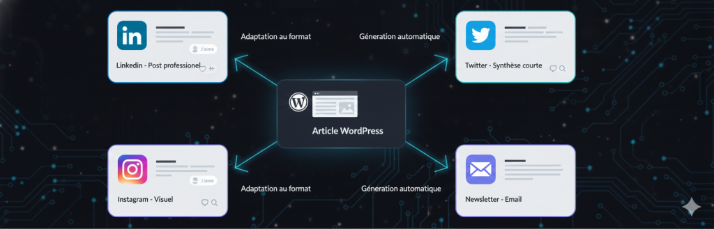 Workflow de production multicanale depuis WordPress
