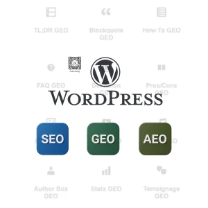 WordPress, Gutenberg et des blocs GEO/SEO optimisés