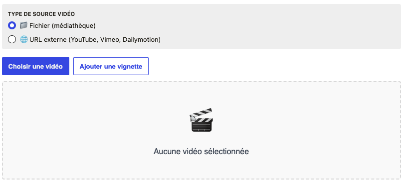 bloc Vidéo GEO