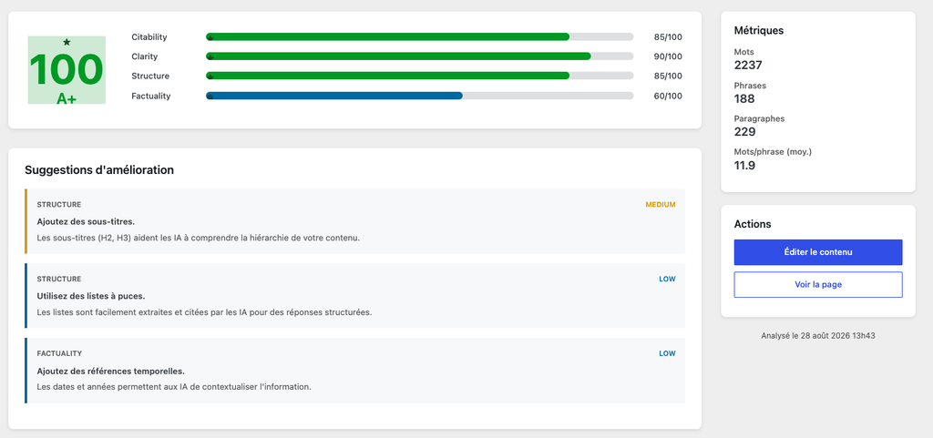 Plugin GEO Content Optimizer
