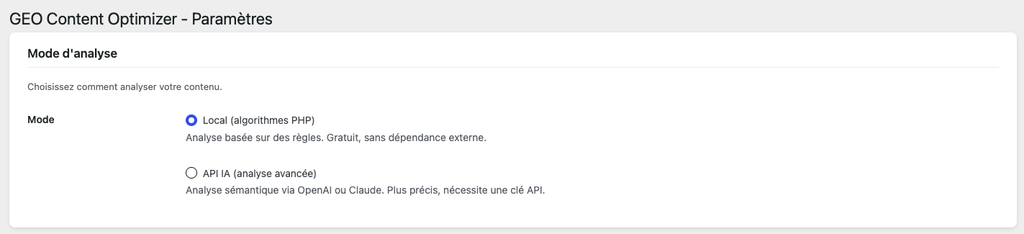 Plugin GEO Content Optimizer